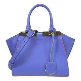 フェンディ プチトロワジュール ショルダーバッグ フェンディ レザー 8BH333 パープル レディース FENDI 中古2way