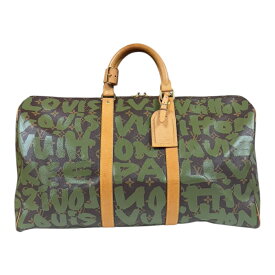 ルイヴィトン キーポル50 モノグラムグラフィティ ボストンバッグ ルイヴィトン M92196 ブラウン ユニセックス LOUIS VUITTON 中古