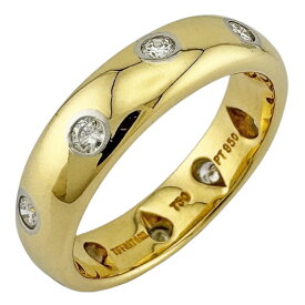 ティファニー ドッツ リング 指輪 ティファニー 7.5号 18金 ダイヤモンド レディース TIFFANY&Co. 中古