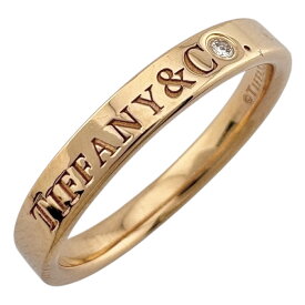 ティファニー バンドリング リング 指輪 ティファニー 11.5号 18金 ダイヤモンド レディース TIFFANY&Co. 中古