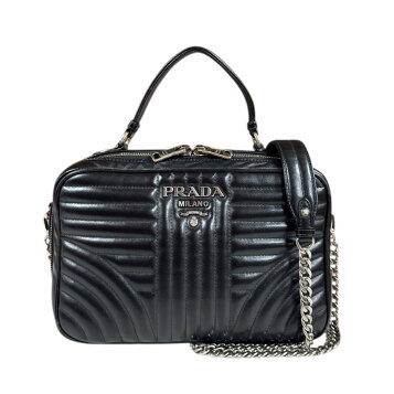 楽天市場】プラダ PRADA バッグ ショルダーバッグ ブラック シルバー 