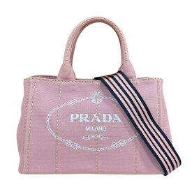 プラダ カナパトートSS ショルダーバッグ プラダ キャンバス 1BG439 ピンク レディース PRADA 中古2way