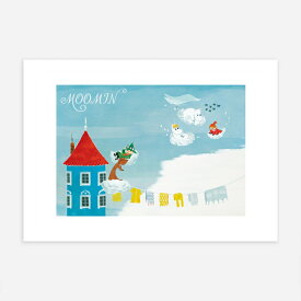 MOOMIN ムーミン Postery ポスター Moomin Cloud Surfing ミニポスター 北欧 スウェーデン 可愛い おしゃれ インテリアアート