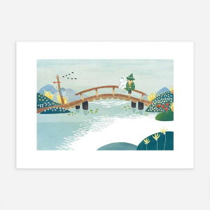 MOOMIN ムーミン Postery ポスター Moomin and Snufkin ミニポスター 北欧 スウェーデン 可愛い おしゃれ インテリアアート