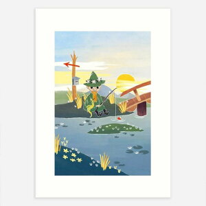 MOOMIN [~ Postery |X^[ Moomin Snufkin And Dragon Fishing ~j|X^[ k XEF[f   CeAA[g