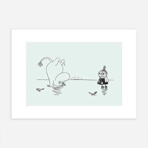 MOOMIN [~ Postery |X^[ Moomin And Little My On Ice ~j|X^[ k XEF[f   CeAA[g