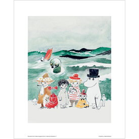 MOOMIN ムーミン Putinki カラーミニポスター Merihirvio プティンキ フィンランド 北欧 可愛い おしゃれ インテリアアート