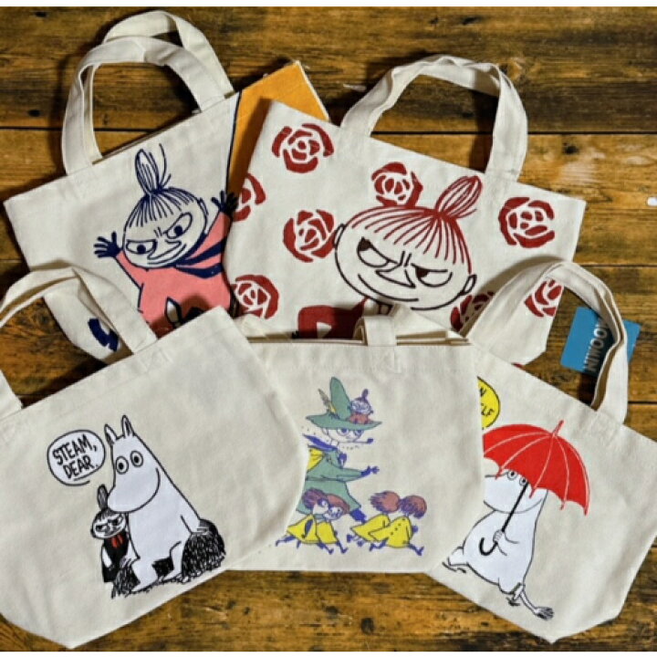 楽天市場】MOOMIN ムーミン グッズ マチ付きコットンバッグ すべり坂 