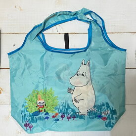 MOOMIN ムーミン グッズ エコバッグ くるくるショッピングバッグ お花畑 トートバッグ 大きめ リトルミイ 北欧雑貨 可愛い かわいい おしゃれ プレゼント ギフト 誕生日