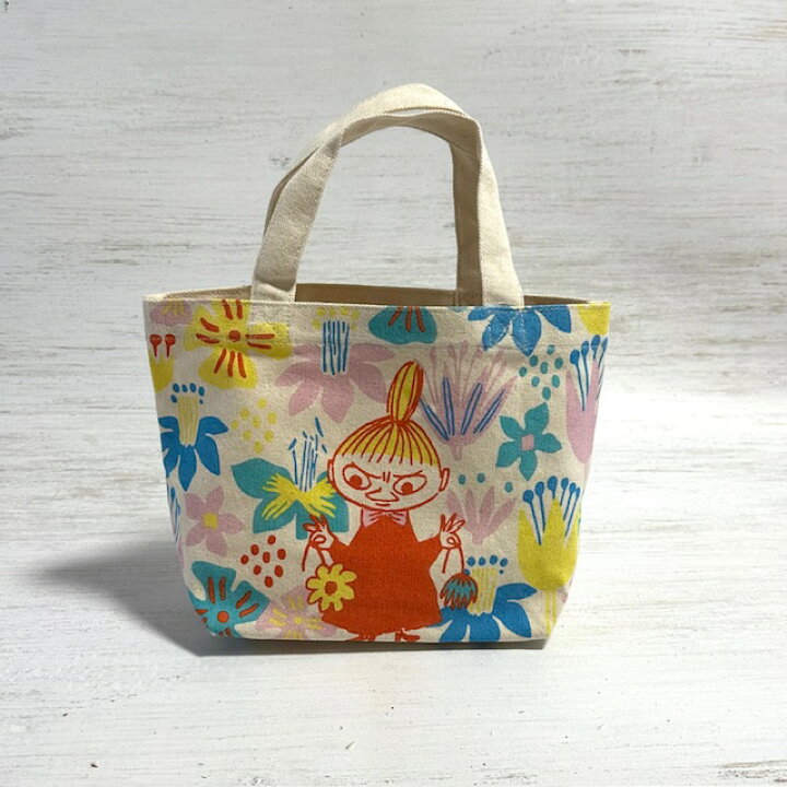 楽天市場】MOOMIN ムーミン マチ付きコットンバッグ リトルミイ 