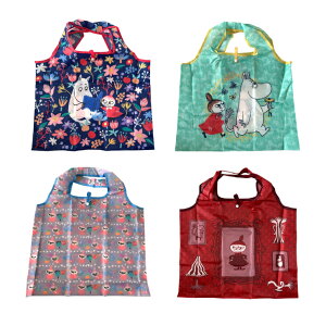 MOOMIN ムーミン エコバッグ 折りたたみショッピングバッグ 大きめ 北欧雑貨 可愛い かわいい おしゃれ プレゼント ギフト 誕生日 Xmas クリスマス