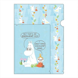 MOOMIN ムーミン グッズ A4ポケットファイル クリアファイル ピンク ブルー イエロー グリーン リトルミイ スナフキン ムーミンパパ ムーミンママ ミムラねえさん 花柄 かわいい おしゃれ 文房具 ステーショナリー 雑貨 北欧 プレゼント