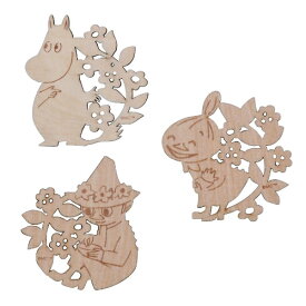MOOMIN ムーミン 木製コースター 北欧 かわいい おしゃれ 飾り プチギフト
