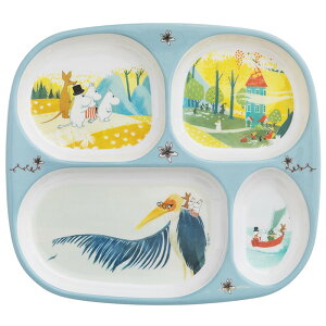 MOOMIN ムーミン グッズ ratt Start ラットスタート 4コンパートメントプレート OUR SEA 1 2 メラミン 75周年 北欧 スウェーデン 皿 ベビー キッズ 可愛い プレゼント ギフト 出産祝い 出産準備