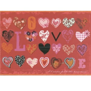 ポストカード 絵はがき アート フランス パッチワーク アニバーサリー ハッピーバースデー メッセージカード 象 鳥 スイーツ ハート イラスト インテリア おしゃれ かわいい プレゼント