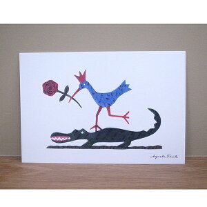 ポストカード 絵はがき 北欧 Agneta Flock アグネータ・フロック アート メッセージカード かわいい おしゃれ 飾る 猫 犬 鳥 花 キツネ 薔薇 うさぎ ユニコーン ワニ 可愛い お洒落 北欧 スウェー