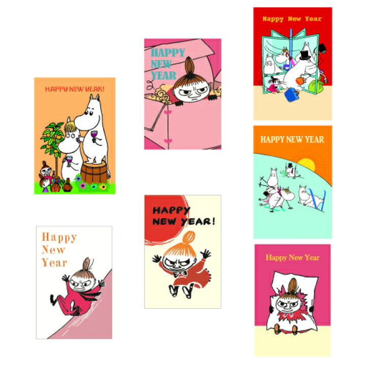 楽天市場 Moomin ムーミン 年賀ポストカード 絵はがき 年賀状 ニューイヤーズカード メッセージカード リトルミイ フローレン ムーミンパパ かわいい おしゃれ 雑貨 北欧グッズ インテリアアートhygge