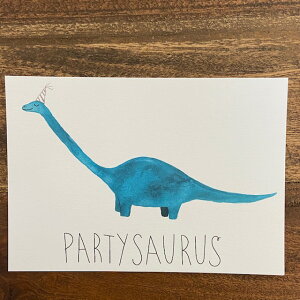 ドイツ 恐竜イラストポストカード 絵はがき アート ハッピーバースデー メッセージカード インテリア おしゃれ かわいい 男の子 プレゼント
