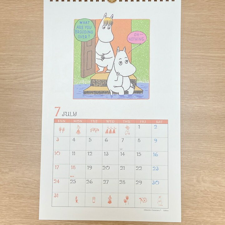 楽天市場 Moomin ムーミン 22年 原画 カレンダー 壁掛け ムーミンパパ ムーミンママ フローレン リトルミイ 可愛い かわいい インテリアアートhygge