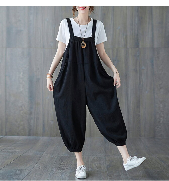 楽天市場】【スーパーSALE】サロペット パンツ レディース サルエル 