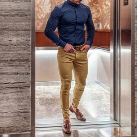 M~2XL スキニーパンツ メンズ スリムパンツ ボトムス スキニー スキニーパンツ テーパードパンツ カラーパンツ ゴルフ 仕事 ビジネス 細身 カジュアル ビジネス ズボン パンツ 春 夏 秋 服 10色展開 通勤 デート TK-S