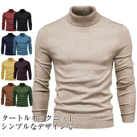 S~2XL セーター メンズ タートルネック 無地 洗える 純色 カットソー 長袖 インナー 肌着 ゴルフウェア 春秋 トップス メンズセーター プルオーバー 厚手 暖かい あったか ビジネス ニットカットソー ストライプ 紳士服 男性 旦那 彼氏 10色展開 TK-S