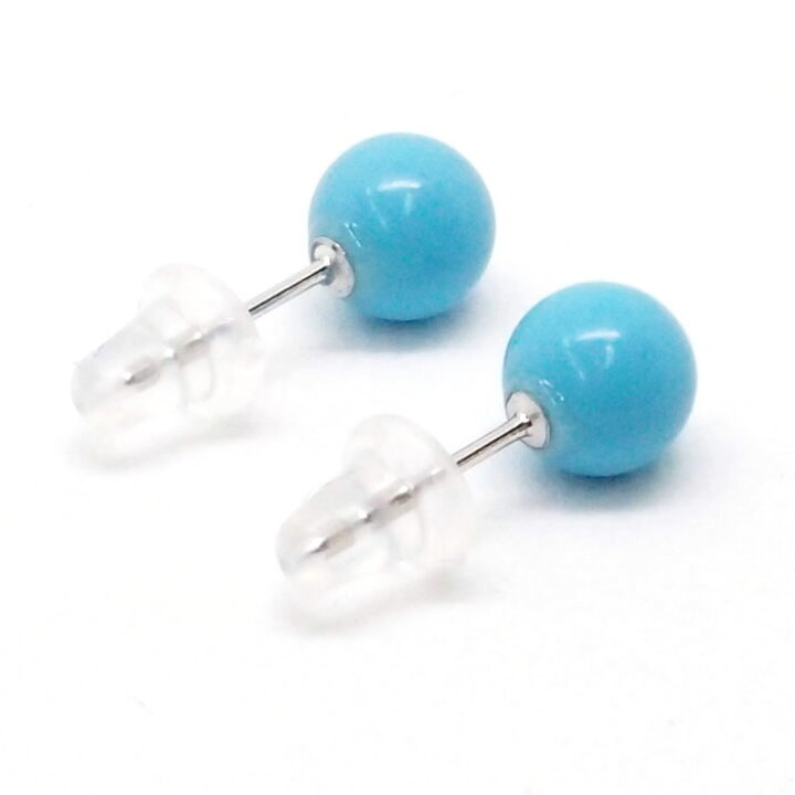 楽天市場】K14WG ターコイズ トルコ石 ピアス （丸玉 6mm） 12月 