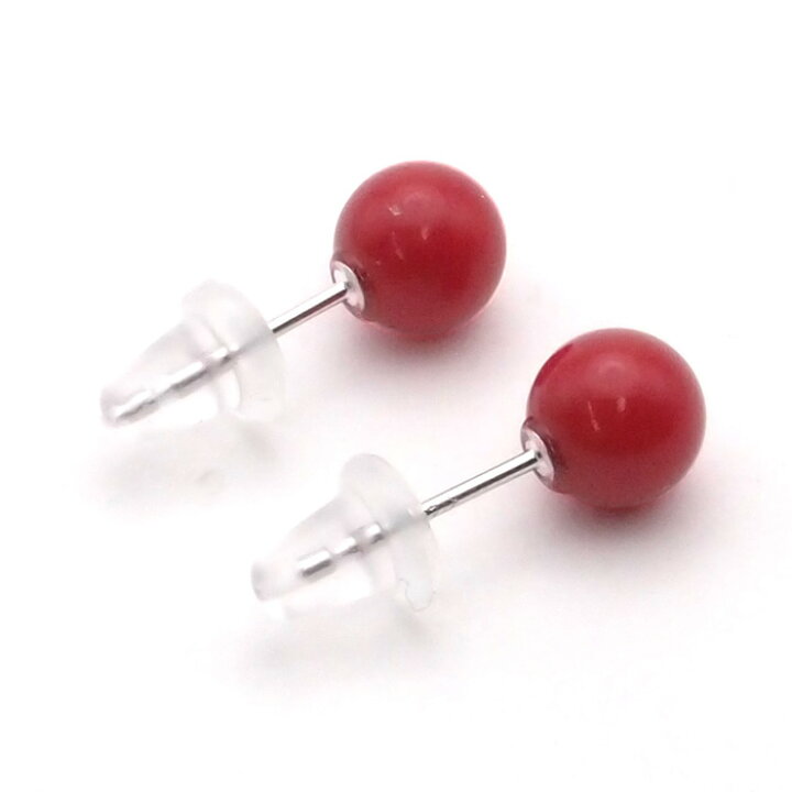 楽天市場】K14WG 赤珊瑚 ピアス （丸玉 5.5～6mm） 赤サンゴ おすすめ 