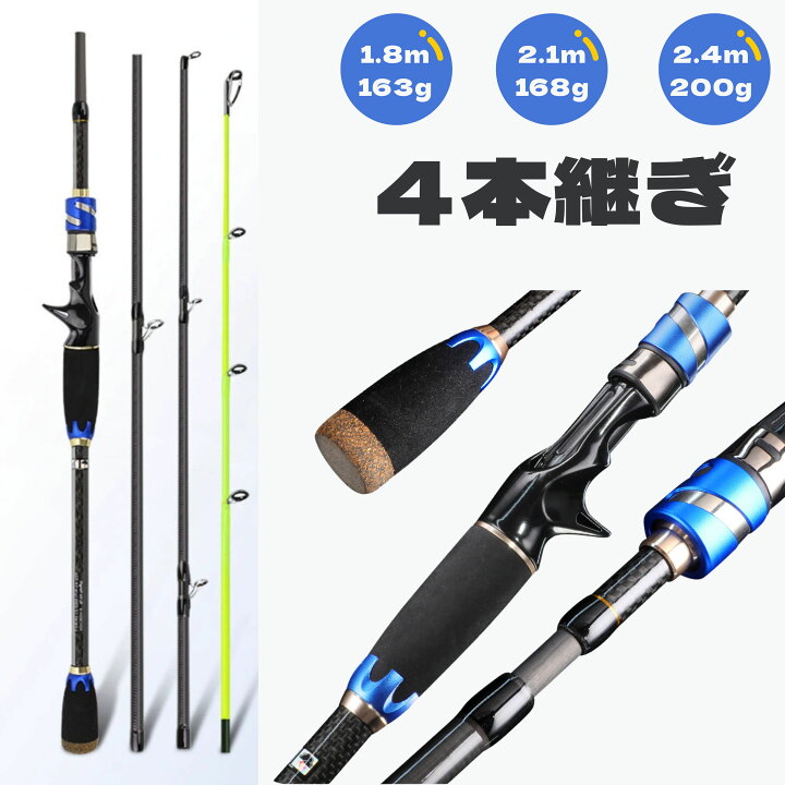 楽天市場】訳アリ 釣り竿 海釣り ロッド パックロッド（M） ミディアム 