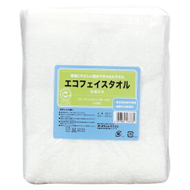 【9511 《17511》】 《TKF》 オーミケンシ エコフェイスタオル5枚入り ホワイト ωυ2