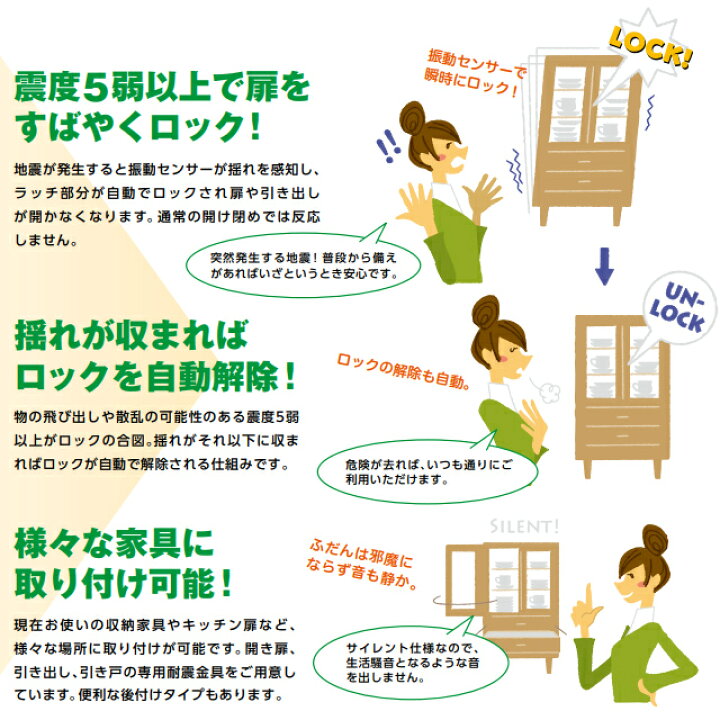 ☆クーポンポイントアップ☆【土日祝発送可】【全国送料無料】耐震ラッチ PFR-TSA×2個 施工治具セット /白 ムラコシ 地震対策 開き扉用ラッチ 2組セット(扉2枚分) 耐震 後付 面付 取付 食器棚など 取付用施工治具付 地震対策グッズ 【楽天ロジ発送】あす楽 TK HOPE ... ムラコシ 耐震パーフェクトロック 2個入PFR-T2