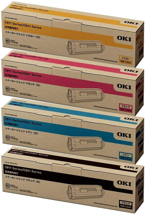 楽天市場】【大容量・新品・4色セット】OKIデータ TNR-C3LK2,C2,M2,Y2 