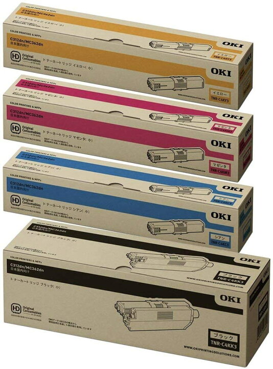 楽天市場】OKI 純正 TNR-C4K3(TNR-C4KK3,C3,M3,Y3) トナーカートリッジ  