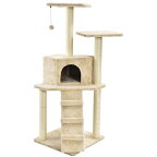 【在庫処分】AmazonBasics キャットタワー 隠れ家 スクラッチポスト 猫 ねこ 据え置き インテリア ペット ボックス 部屋 ハウス 落ち着ける空間 爪とぎ