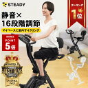 ＼1/20〜 ポイント5倍／【MONOQLOベストバイ受賞】フィットネスバイク 背もたれ付き 静音 折りたたみ式 小型 2024年改…