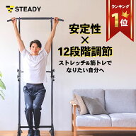 ぶら下がり健康器 懸垂マシン 【1年保証】 耐荷重150kg 高さ12段階 安定性 ストレッチ ディップス 1台3役…