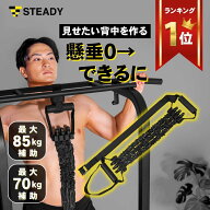 【ランキング1位獲得】懸垂アシストチューブ ハンドル付 多彩な トレーニング [1年保証] STEADY ステディ…