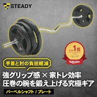 STEADY EZバー イージーバー 筋トレ器具 バーベル ウエイトトレーニング ジム barbell ezバー シャフト単…