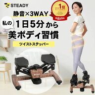 【37%OFF/訳あり品/アウトレット】ツイストステッパー ステッパー 静音 3WAY サイドステッパー 60分連続…
