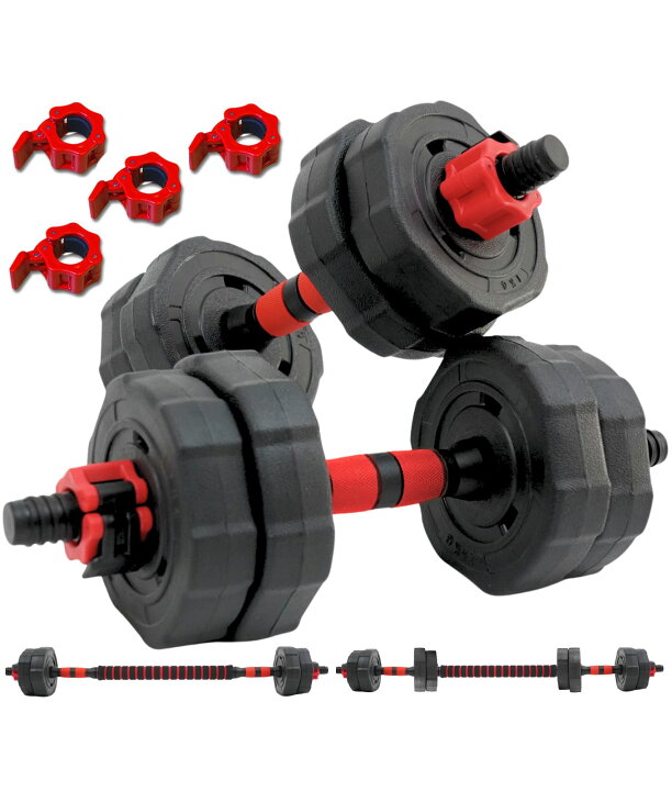 楽天市場】ダンベル 可変式 5kg 10kg 20kg 2個セット 20kg×2セット 