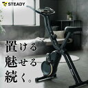 フィットネスバイク Neo マットブラック×ゴールド 【1年保証】 MONOQLO受賞姉妹モデル 静音 コンパクト 折りたたみ …