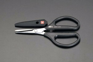 エスコ (ESCO) EA540CE 169mm はさみ・万能(キャップ付) EA540CE 【3本セット】