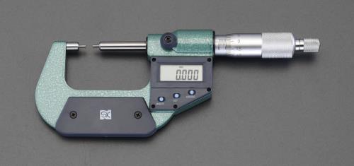 税込 測定工具 精密加工 測定道具 エスコ ESCO 値引き 0-25mm φ3mm ﾃﾞｼﾞﾀﾙ 細軸 EA725EH-42 ﾏｲｸﾛﾒｰﾀｰ