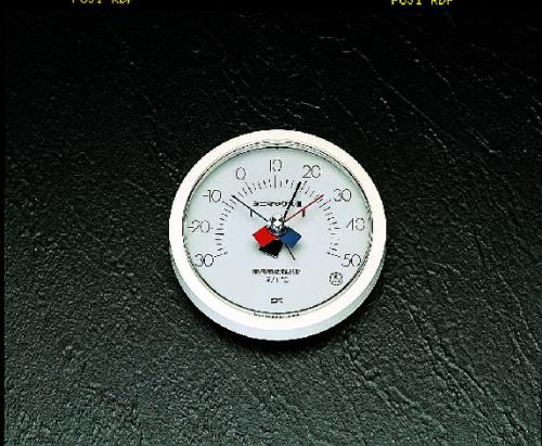 ﾃｽﾀｰ及び計測器 温度 直輸入品激安 湿度計 エスコ ESCO 祝日 最低温度計 最高 EA728 φ135mm