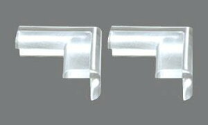 エスコ (ESCO) EA983FE-72 50x50x22mm クッションコーナーガード(クリア/2個) EA983FE-72 【11袋セット】