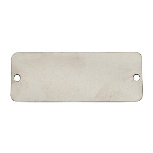 エスコ (ESCO) EA591HD-1 13x33mm タグブランク(アルミ 長四角/10枚) EA591HD-1 【8PACKセット】