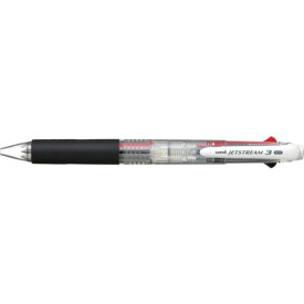 uni　ジェットストリーム3色ボールペン　透明 ( SXE340007.T ) 【10本セット】 三菱鉛筆（株）