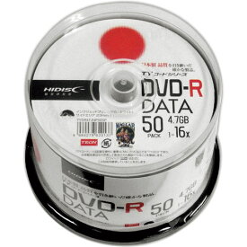 ハイディスク　記録メディアDVD－Rデータ用　50枚 ( TYDR47JNP50SP ) （株）磁気研究所