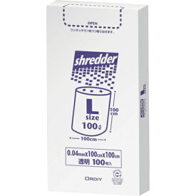 オルディ ポリバッグシュレッダー用ゴミ袋BOX L 0.04mm 透明 ( PBS-NL ) オルディ(株)