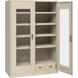 TRUSCO スーパーヘビーキャビネット 窓・4枚棚・引出小4個 ( SHC-604M4S-A ) トラスコ中山(株) 【メーカー取寄】